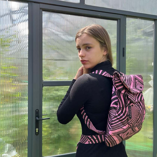 Sac pièce uniques faits main en tissu WAX vegan, inspiré par le style africain