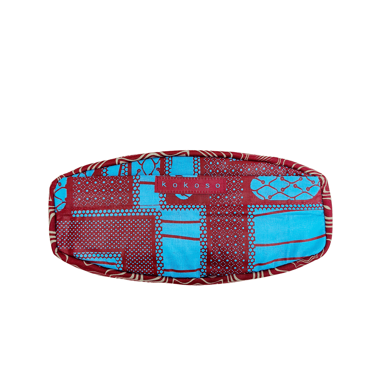 Trousse de toilette en Wax coloré, fait main au Burkina Faso.
