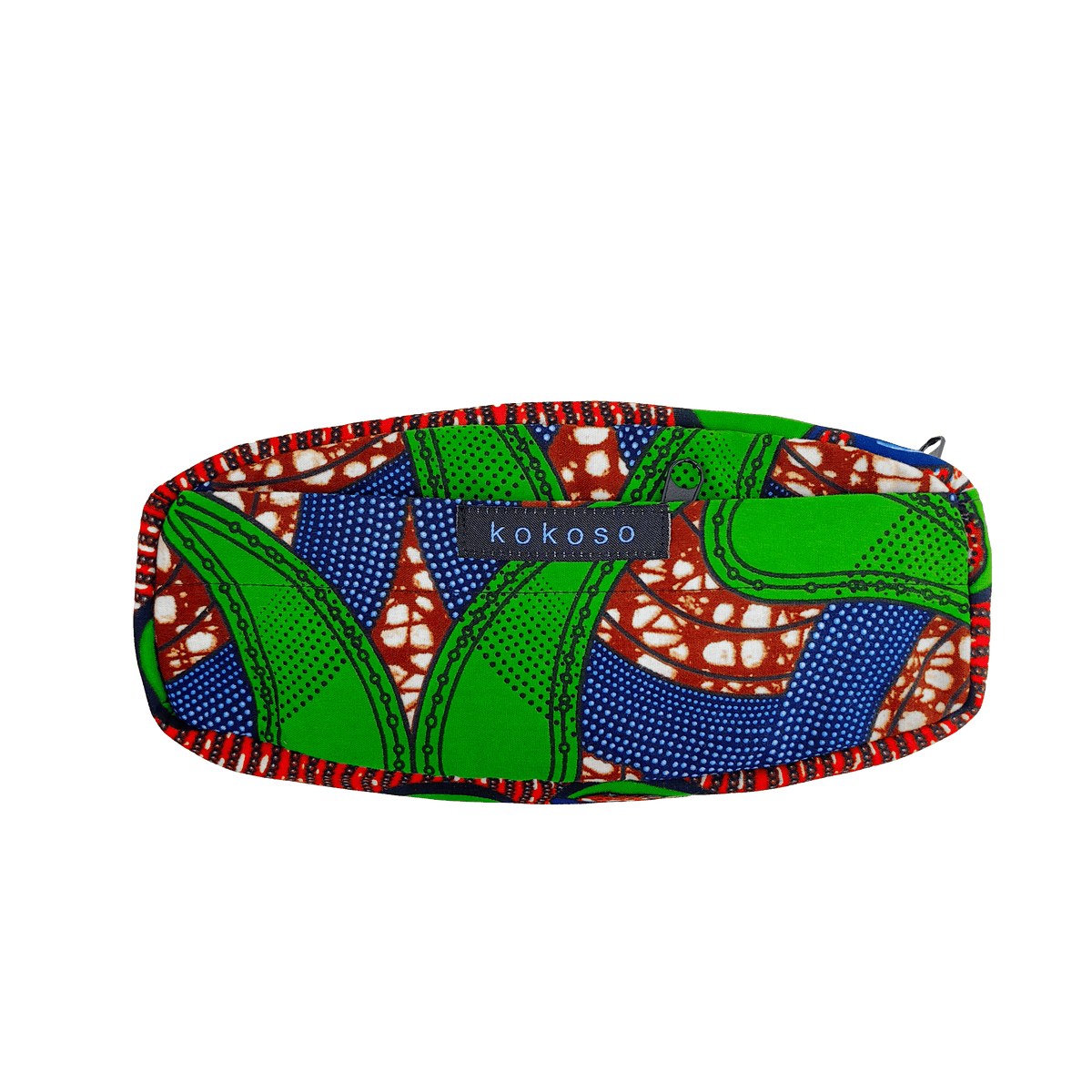 Trousse de toilette en Wax coloré, fait main au Burkina Faso.