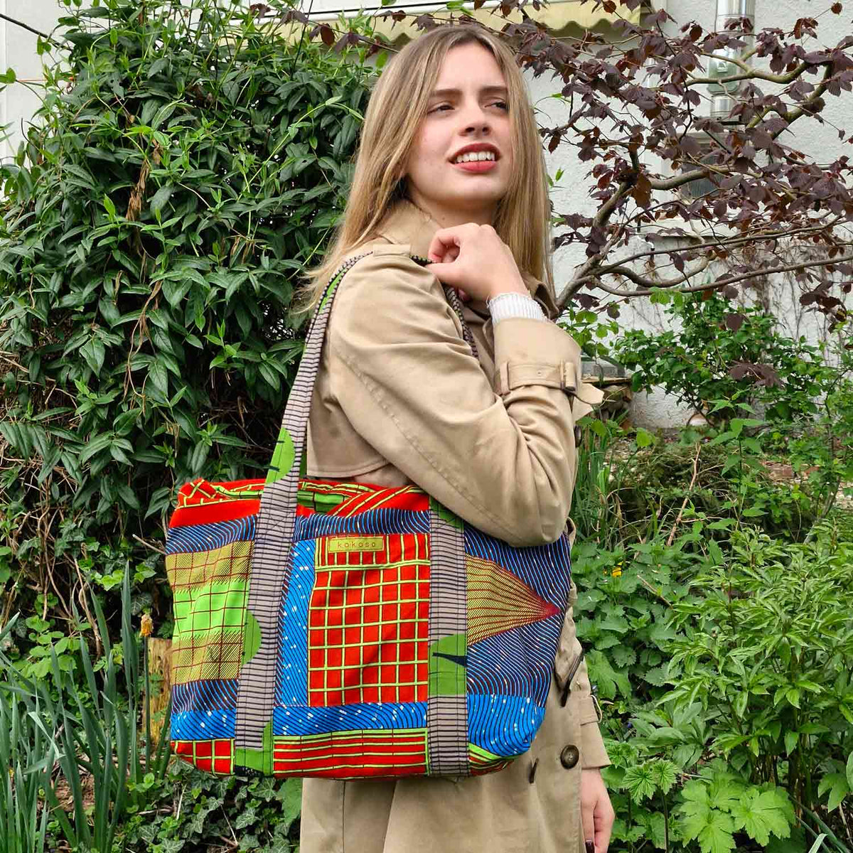 Grand shopping sac pour faire ses commissions d'une manière stylée