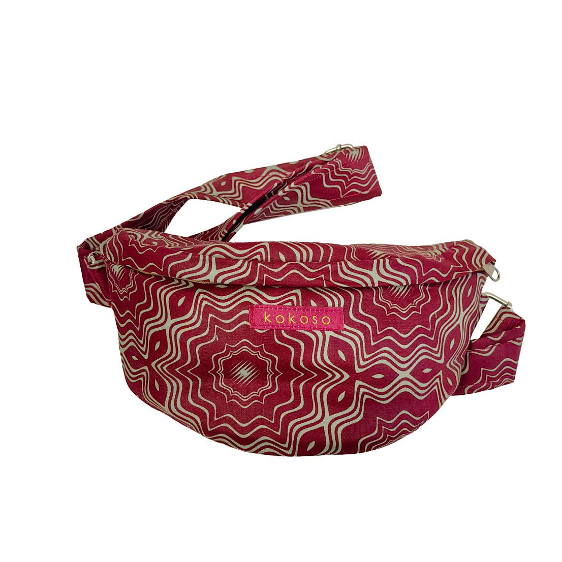 Sac en bandoulière en coton pur avec tissu Wax. Une pièce unique de créateur.