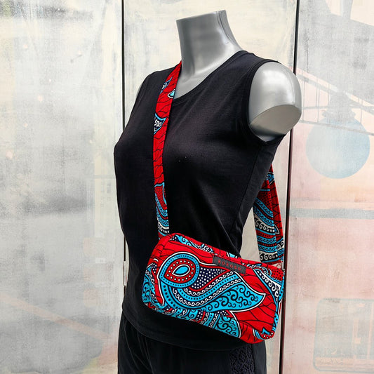 Sac en tissu Wax, fabriqué à la main pour le quotidien. Mode durable du Burkina Faso.