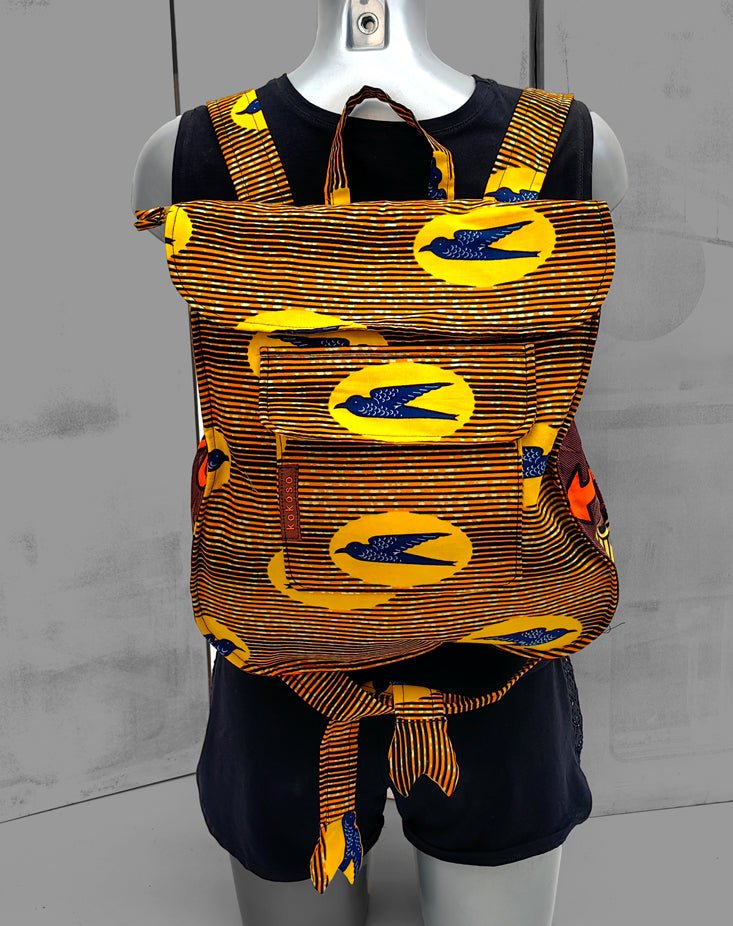 Sac pièce uniques faits main en tissu WAX vegan, inspiré par le style africain