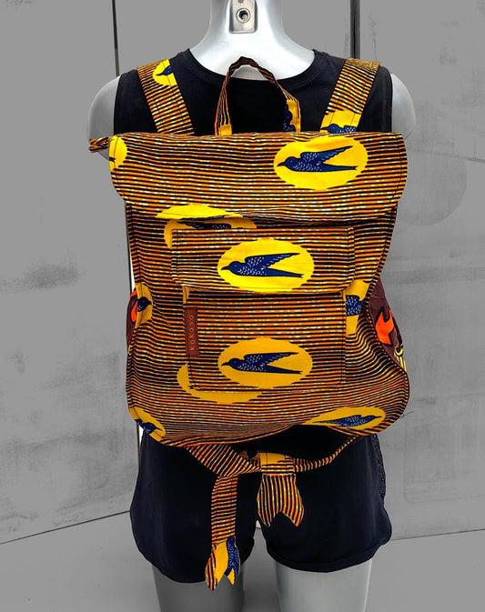 Sac pièce uniques faits main en tissu WAX vegan, inspiré par le style africain