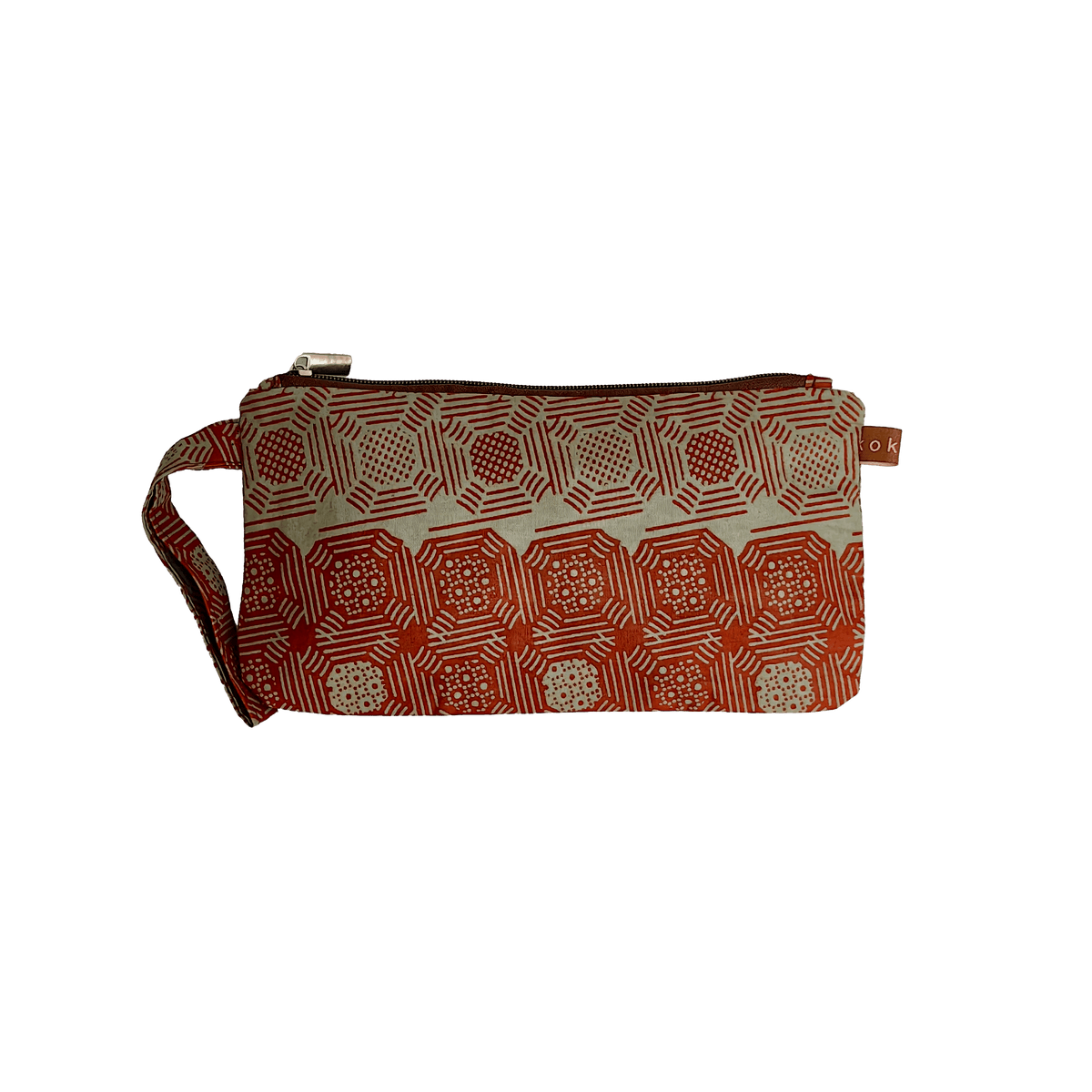 Pochette en tissu Wax, format compact et fait main. Idée cadeau pour femme.