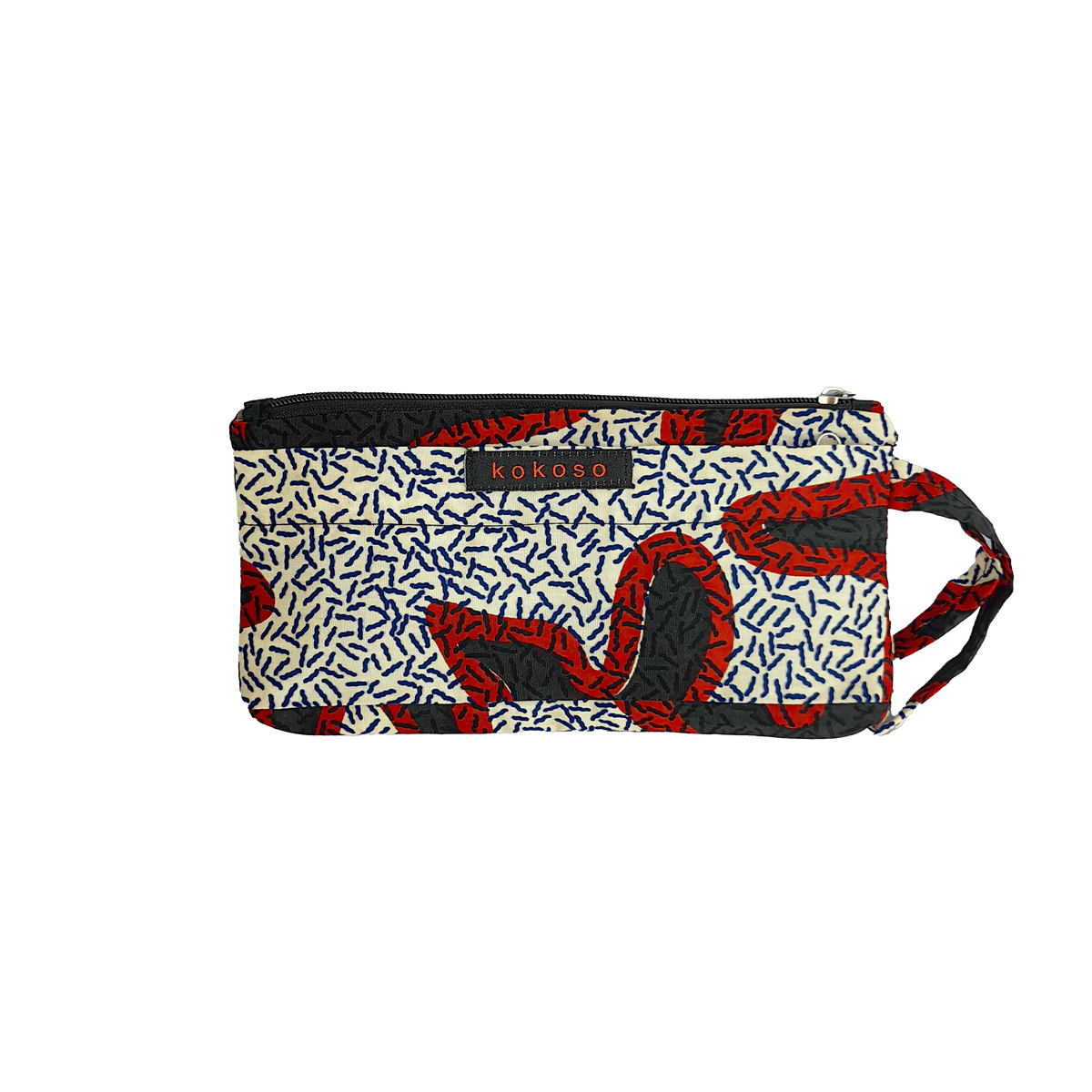 Pochette vegan fait main par des artisans à Bobo Dioulasso.