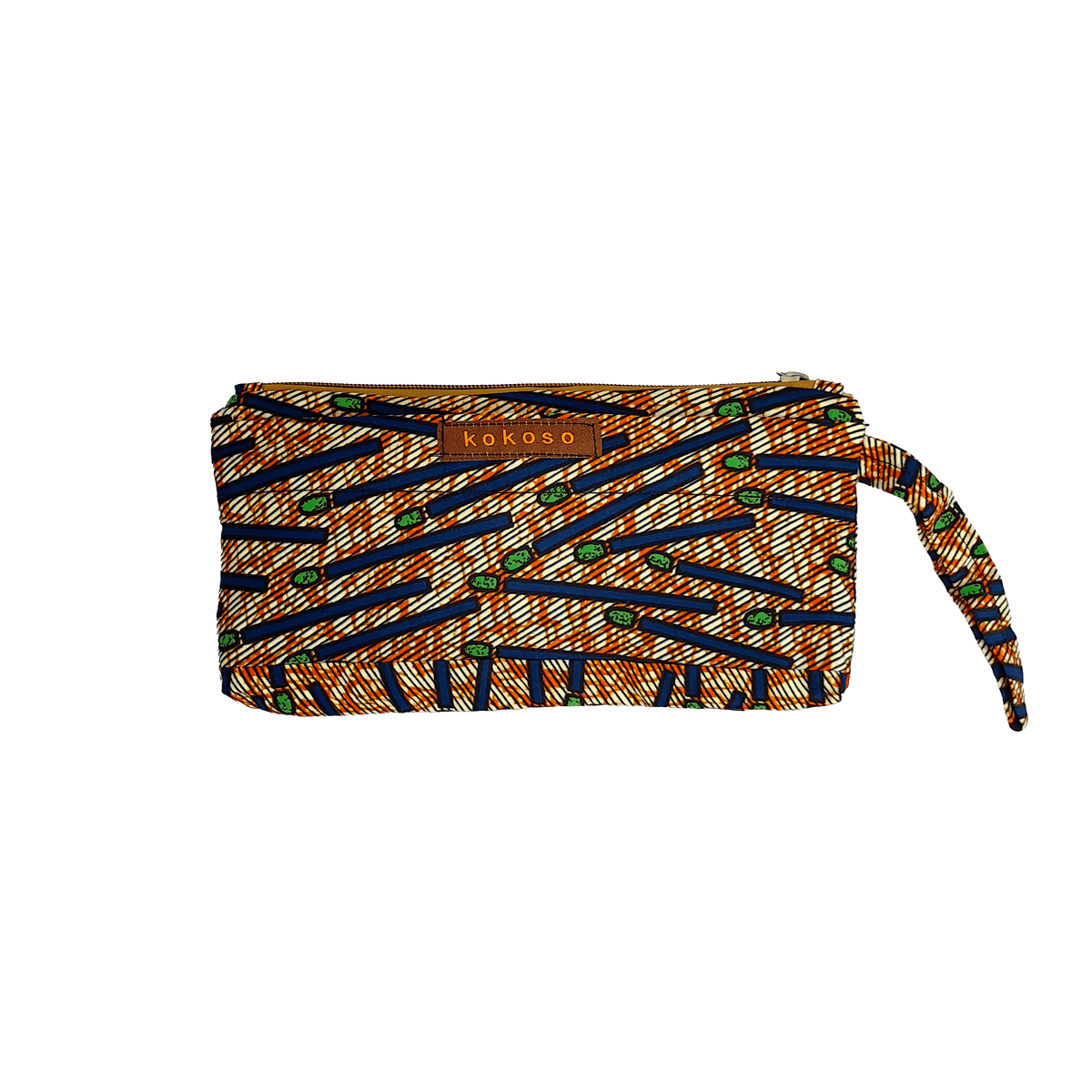 Pochette vegan fait main par des artisans à Bobo Dioulasso.