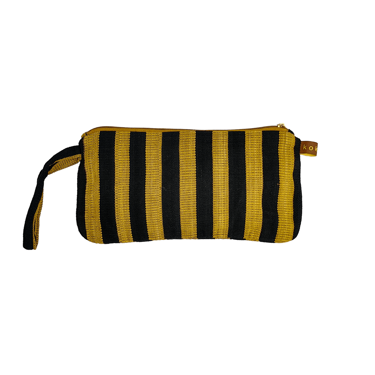 Pochette vegan fait main par des artisans à Bobo Dioulasso.