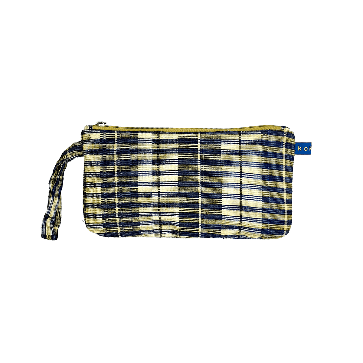 Pochette vegan fait main par des artisans à Bobo Dioulasso.