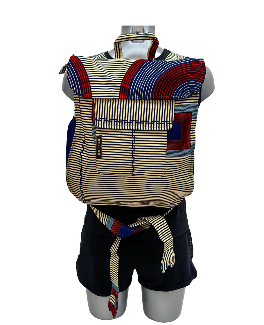 Sac pièce uniques faits main en tissu WAX vegan, inspiré par le style africain