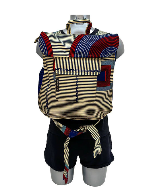 Sac pièce uniques faits main en tissu WAX vegan, inspiré par le style africain