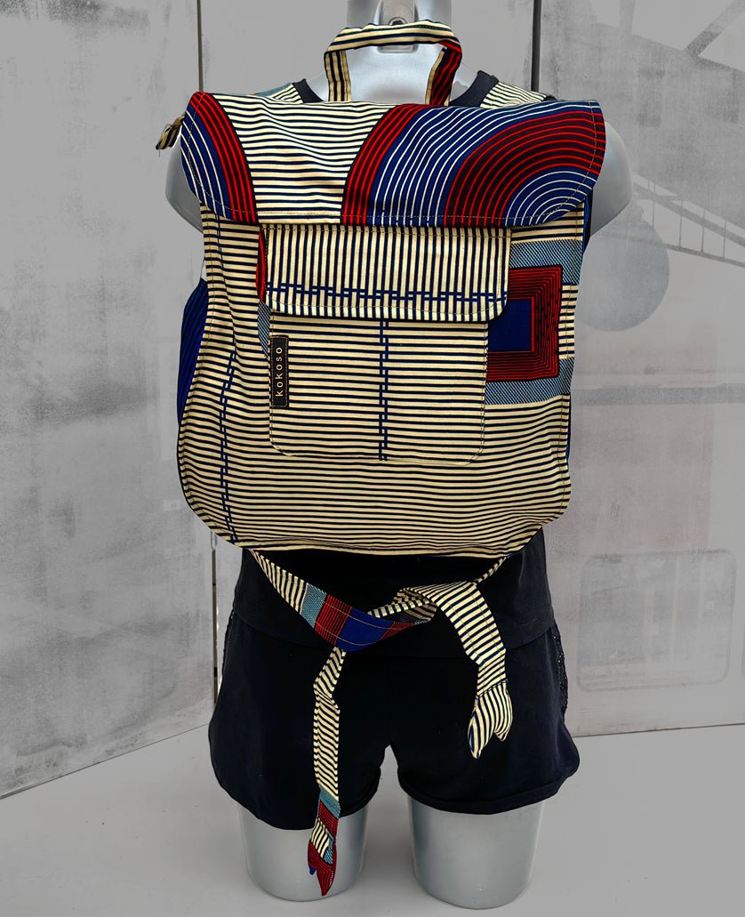 Sac pièce uniques faits main en tissu WAX vegan, inspiré par le style africain