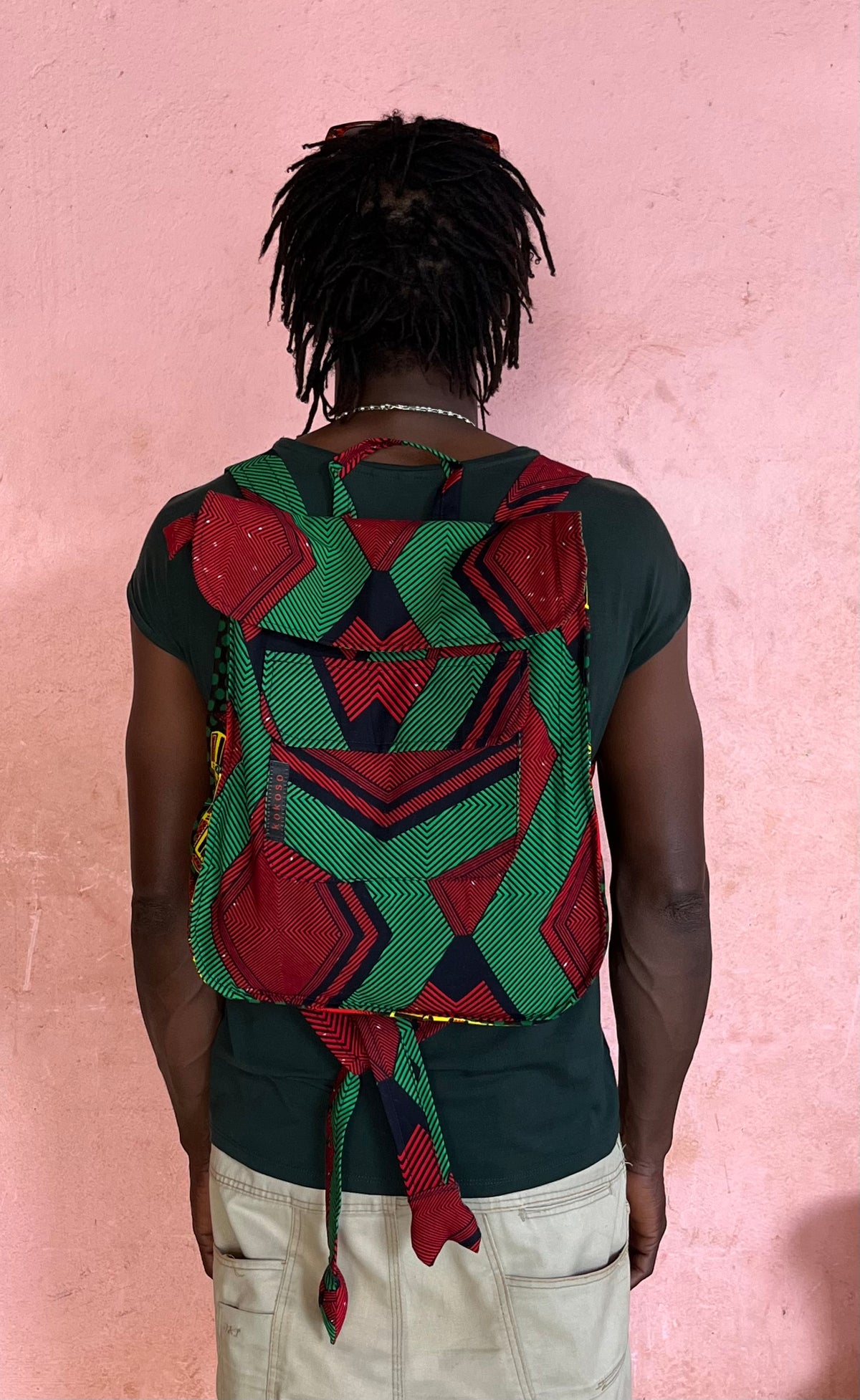 Sac pièce uniques faits main en tissu WAX vegan, inspiré par le style africain