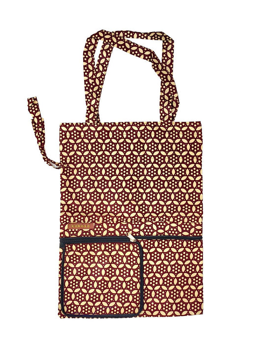 Sac artisanal en tissu africain, fabriqué vegan. Slow fashion de créateur.