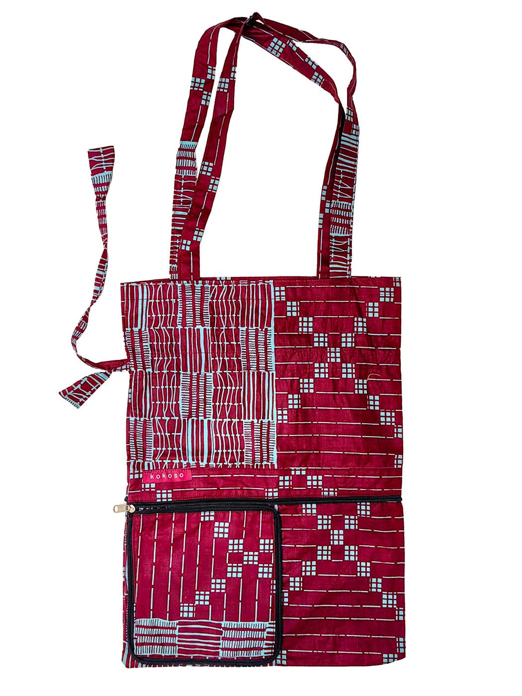 Sac artisanal en tissu africain, fabriqué vegan. Slow fashion de créateur.