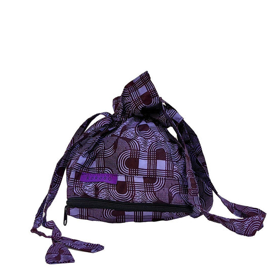 Sac artisanal en tissu africain, fabriqué vegan. Slow fashion de créateur.