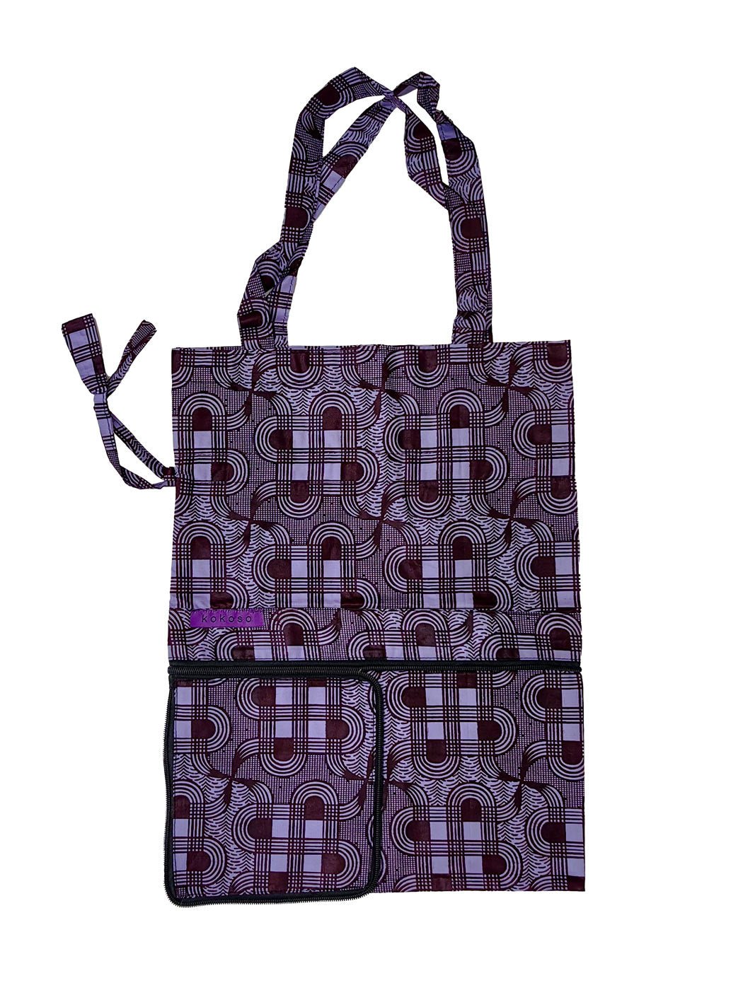 Sac artisanal en tissu africain, fabriqué vegan. Slow fashion de créateur.