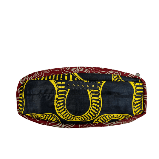 Trousse de toilette en WAX tissée main, avec poche à l’intérieur et une à l’extérieur fabrication vegan.