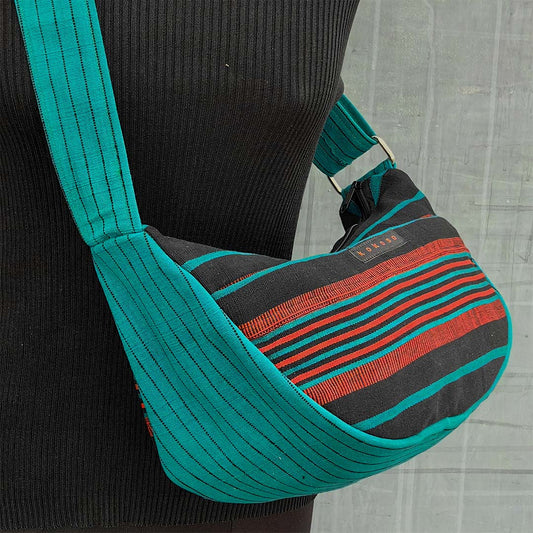cadeau artisanal, Sac tissé à bandoulière produit sous des conditions équitables