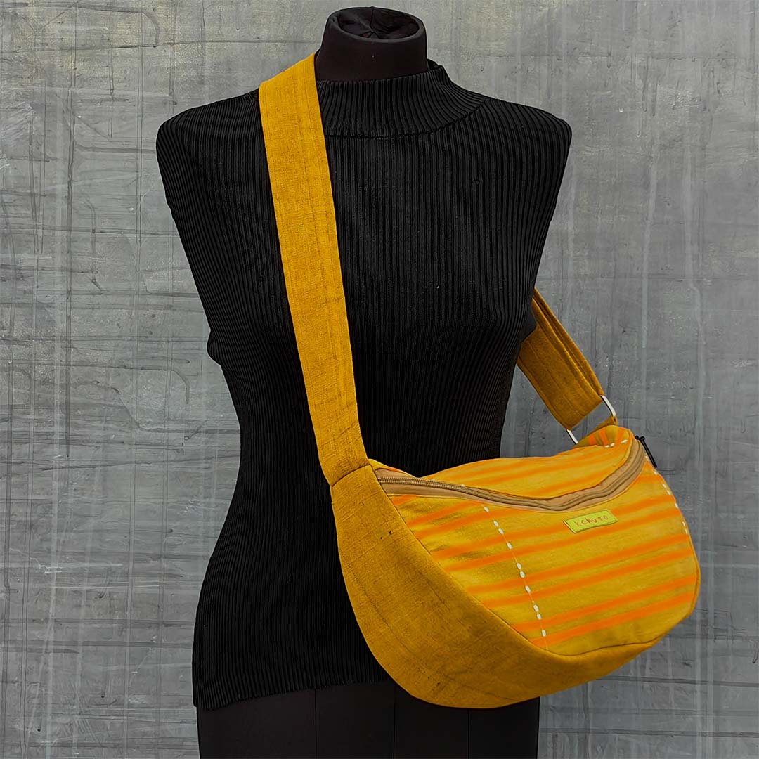 cadeau rare, Sac tissé jauen à bandoulière produit sous des conditions équitables