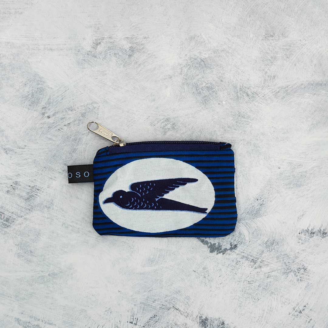Pochette idéale à offrir ou utiliser comme emballage cadeau, hirondelle