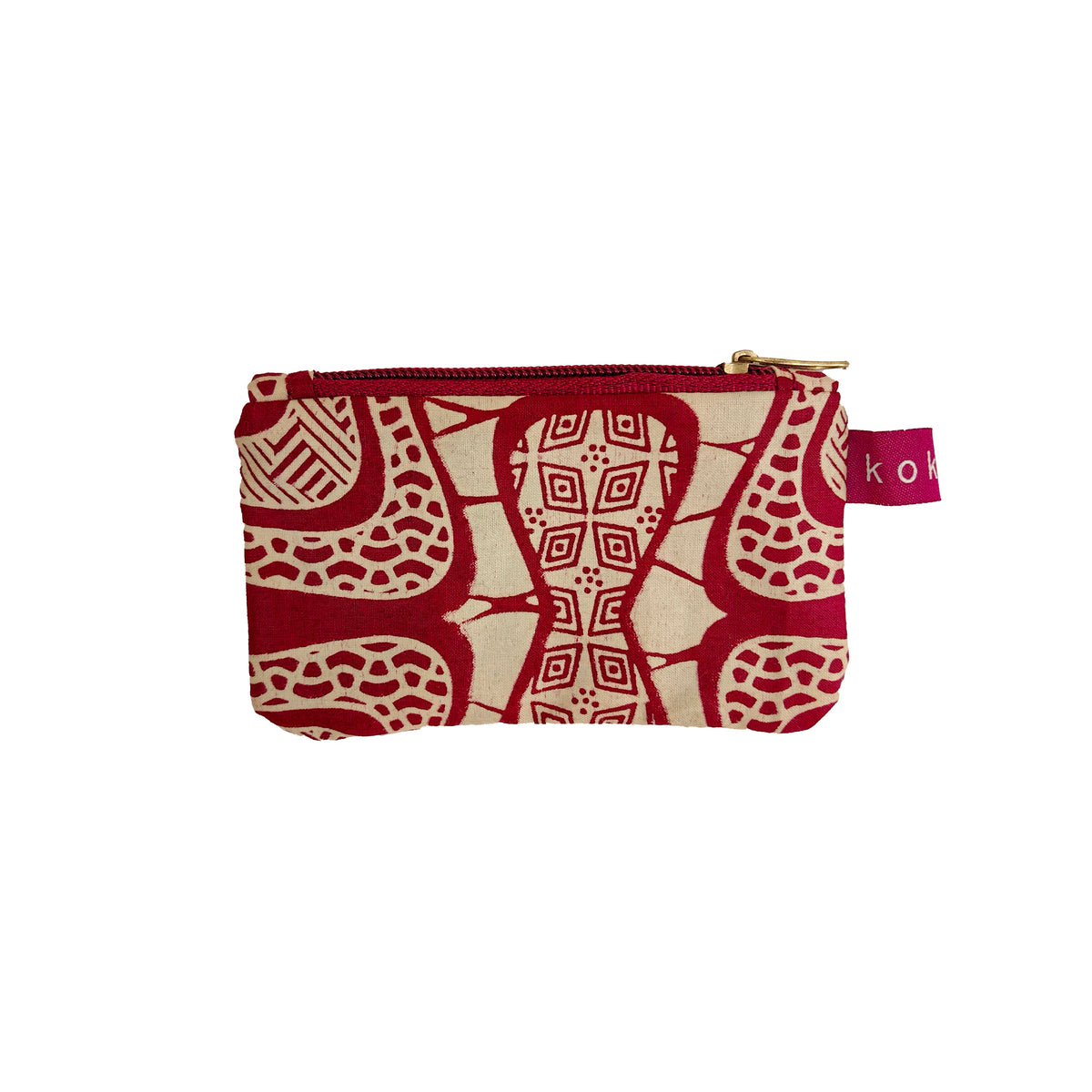 Pochette vegan fait main par des artisans à Bobo Dioulasso.