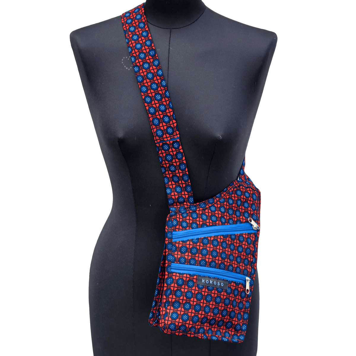 Sac pièce uniques faits main en tissu WAX vegan, inspiré par le style africain