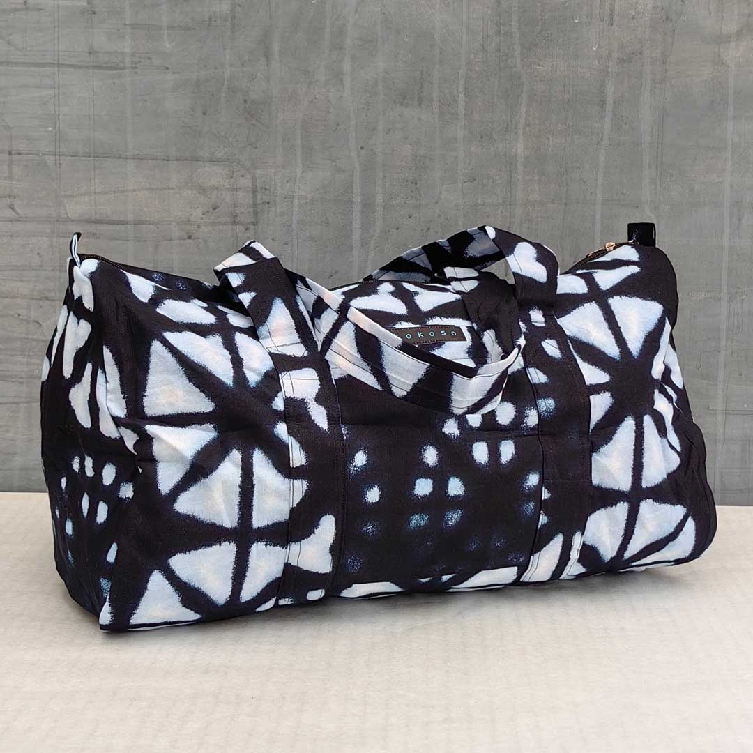 sac de voyage en tie-dye blue foncé