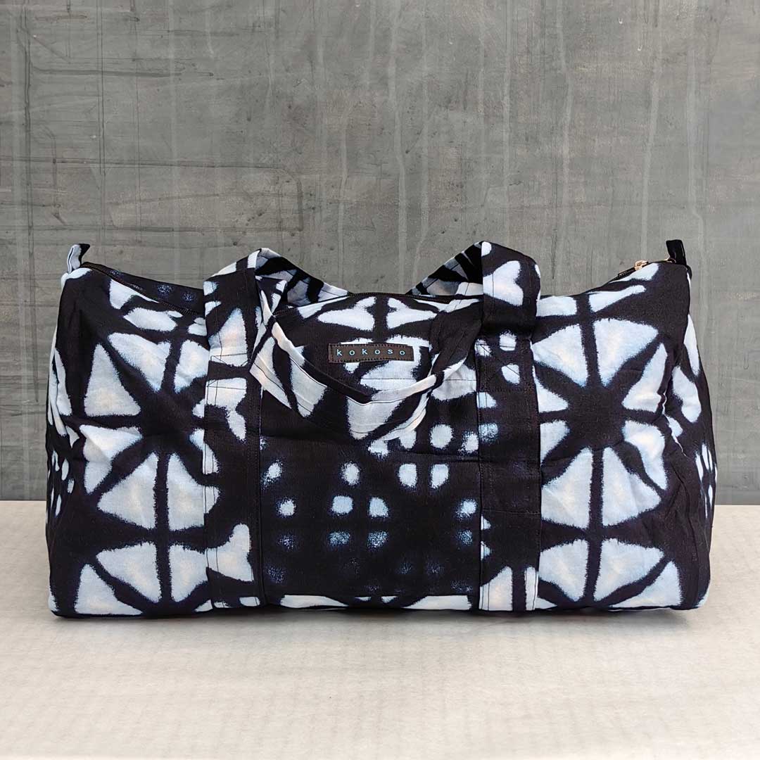 sac de voyage en tie-dye blue foncé